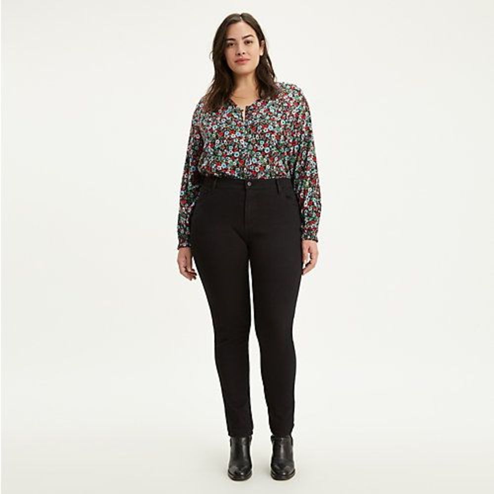 721 High Rise Skinny Women's Jeans (Plus Size) - Long Shot - Black